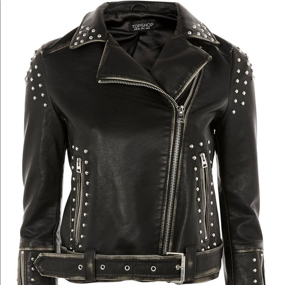 Topshop Studded Jacket - Picture 7 of 10